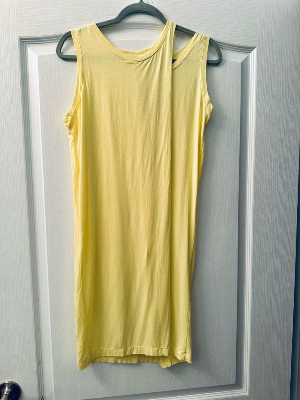 Patchington Pale Yellow Sleeveless  Dress S